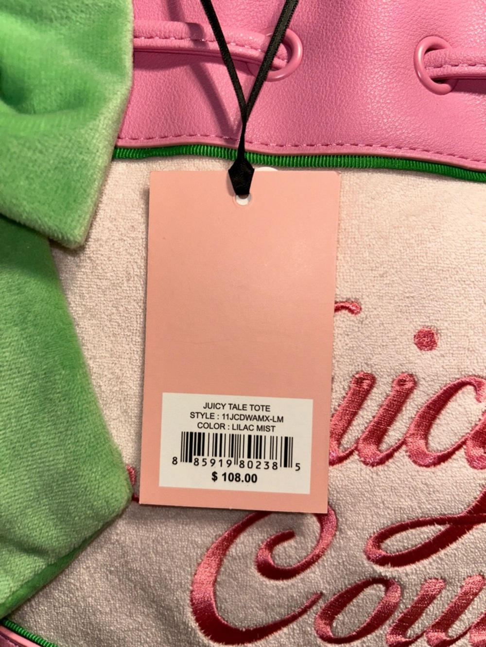 Juicy Couture daydreamer. Juicy Tale Tote in Lilac Mist - Picture 3 of 7